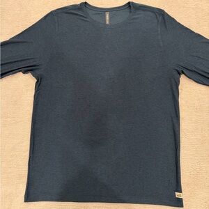 Vuori Dark Blue Long Sleeve Tee